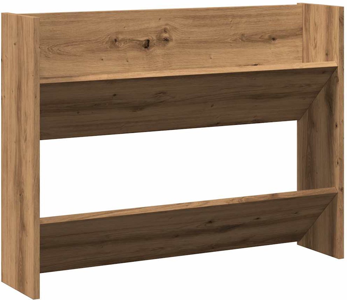 vidaXL Wandschoenenkast - 80x18x60 cm - Eikenhout (8378887191640)