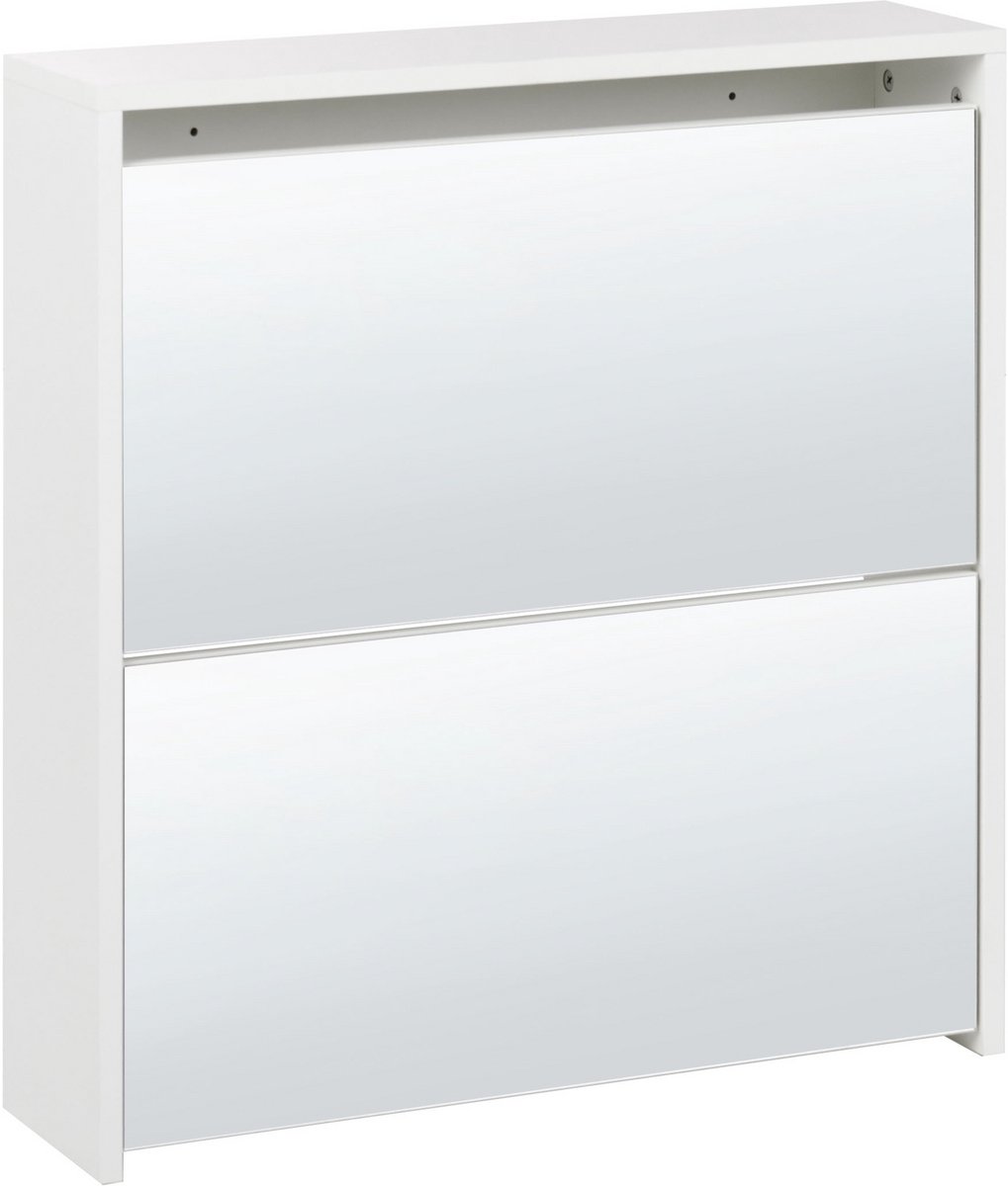 MIDFIELD - Schoenenkast 2 vakken - Wit - MDF (4255664896322)