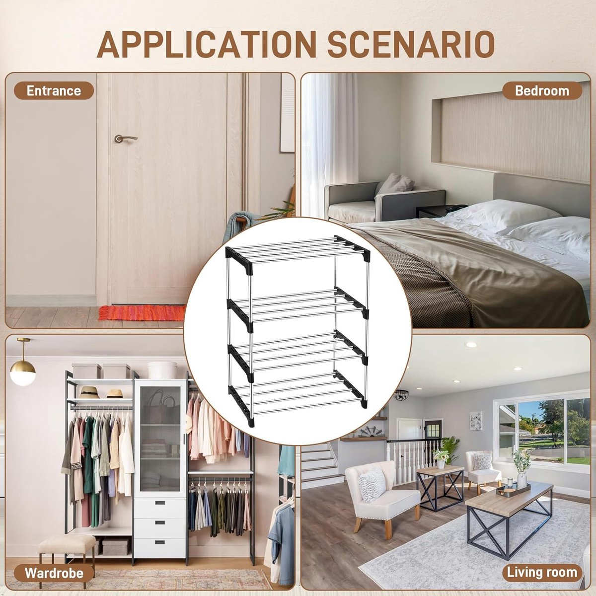 Schoenenrek-Met 4 Niveaus (8785305748346)