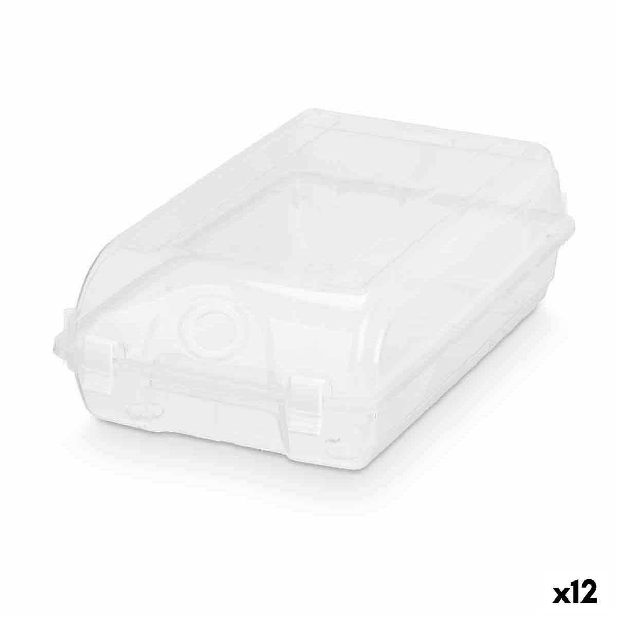 Stapelbare schoenendoos Transparant Plastic 19 x 10,5 x 33 cm (12 Stuks) (4899888760511)