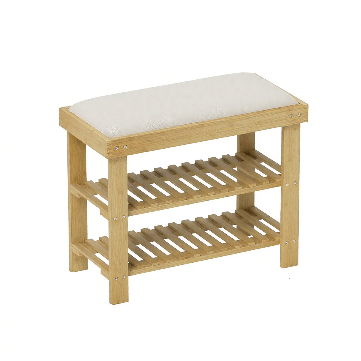 1 schoenbank voor entree, met bamboe opbergvakken - schoenorganizer voor entree, multifunctionele zitbank voor hal of gang (7438326688870)