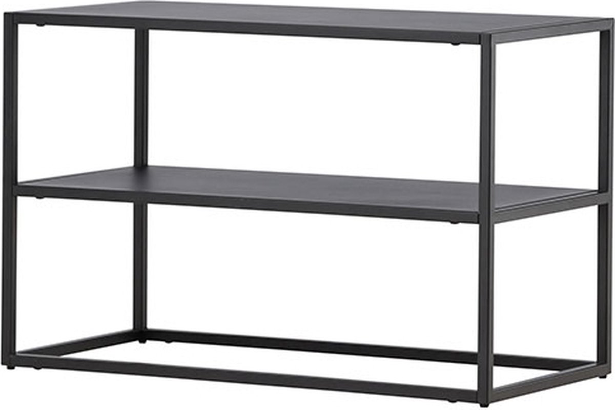 Curitiba schoenenkast metaal 2 planken zwart. (7340220809063)