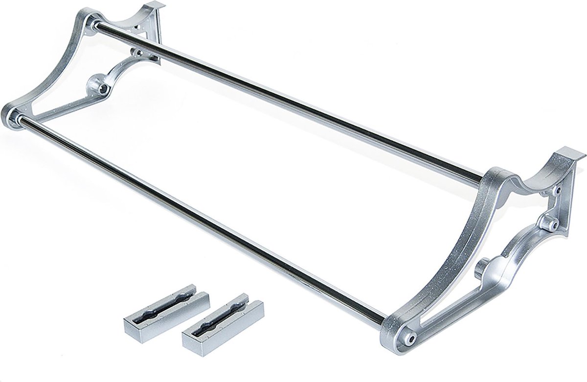 Emuca Schoenenrek voor in kasten, verstelbaar, 560-1000 mm, Staal en kunststof, Metallic grijs (8432393000770)