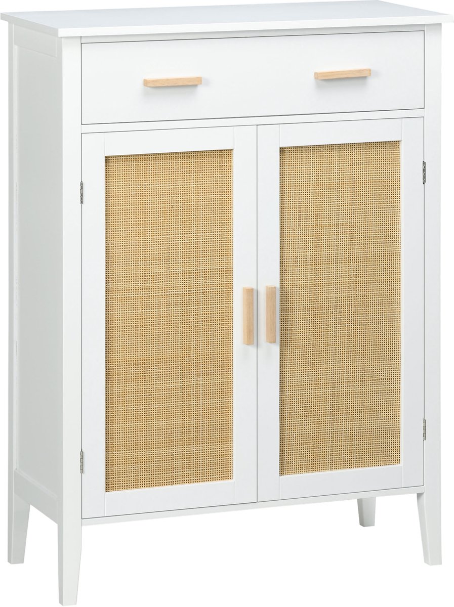 HOMCOM-Schoenenkast-MDF-80x35x110cm-Wit (3662970124123)