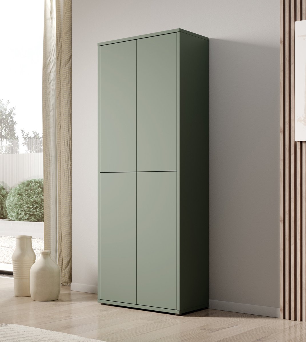 Meubella - Schoenenkast Amber - Groen - 75 cm (8721055845065)