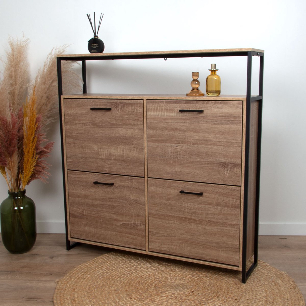 Milton & Oldbrook Schoenenkast Foggia Hout (5404016489739)