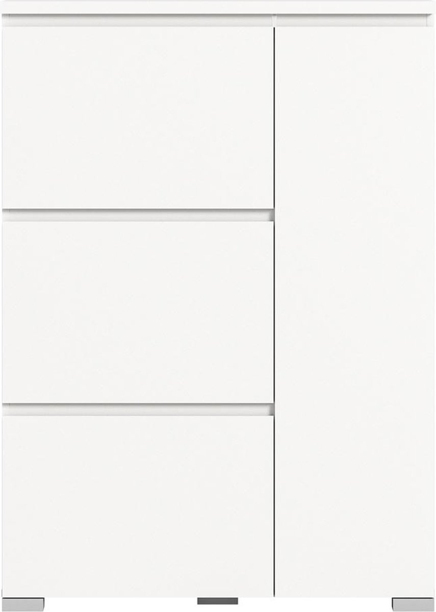 Shoelove schoenenkast 1 deur, 3 kleppen 95x130cm wit. (4066432012864)