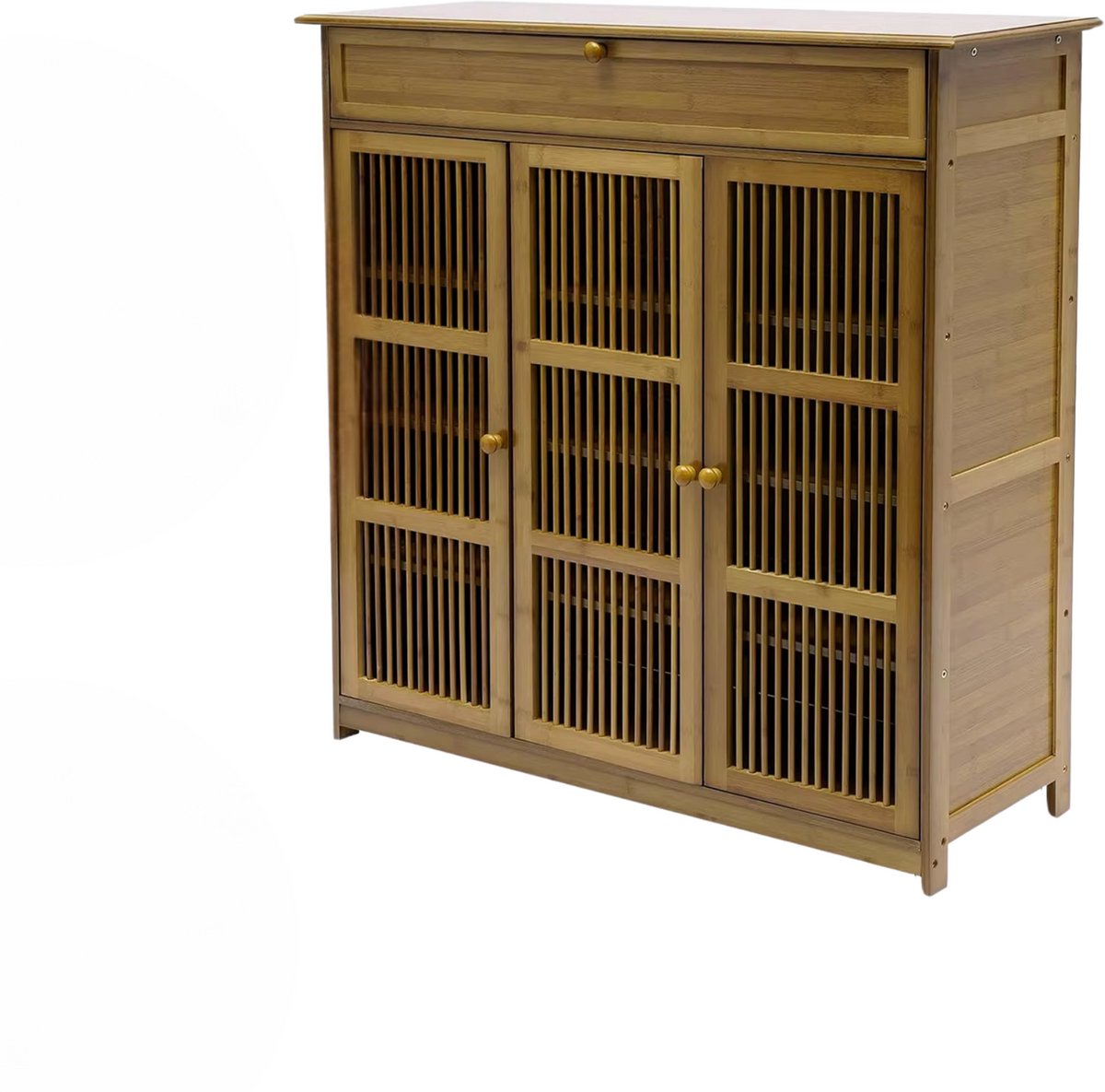 XXL Vintage Schoenenkast - Schoenenrek - 20 paar - Voor Entree - Met deuren (8721052053234)