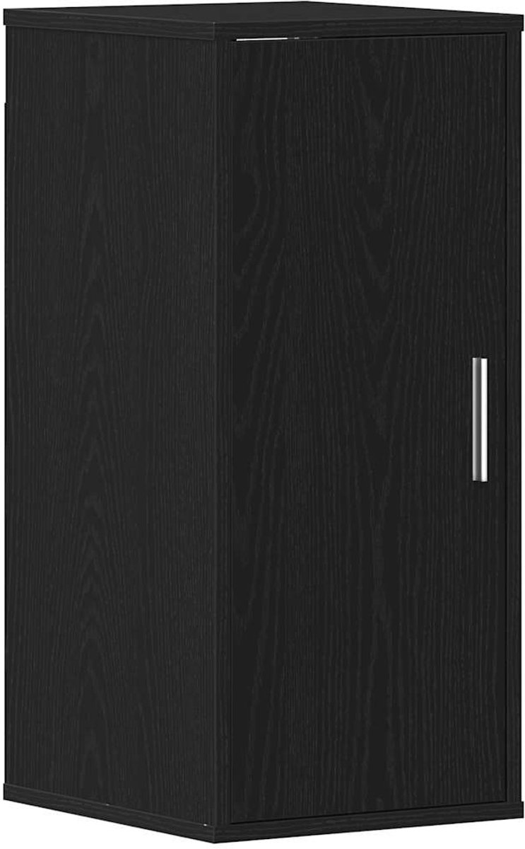 vidaXL - Schoenenkast - 32x35x70 - cm - spaanplaat - zwart - eikenkleurig (8721158724816)