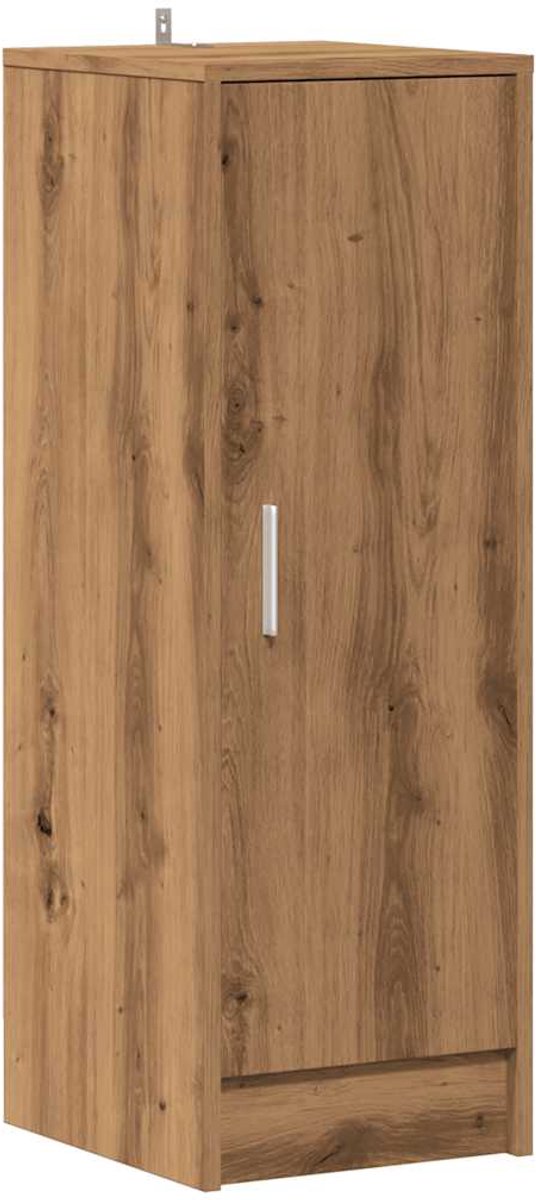 vidaXL - Schoenenkast - 32x35x92 - cm - bewerkt - hout - artisanaal - eikenkleur (8721158440587)