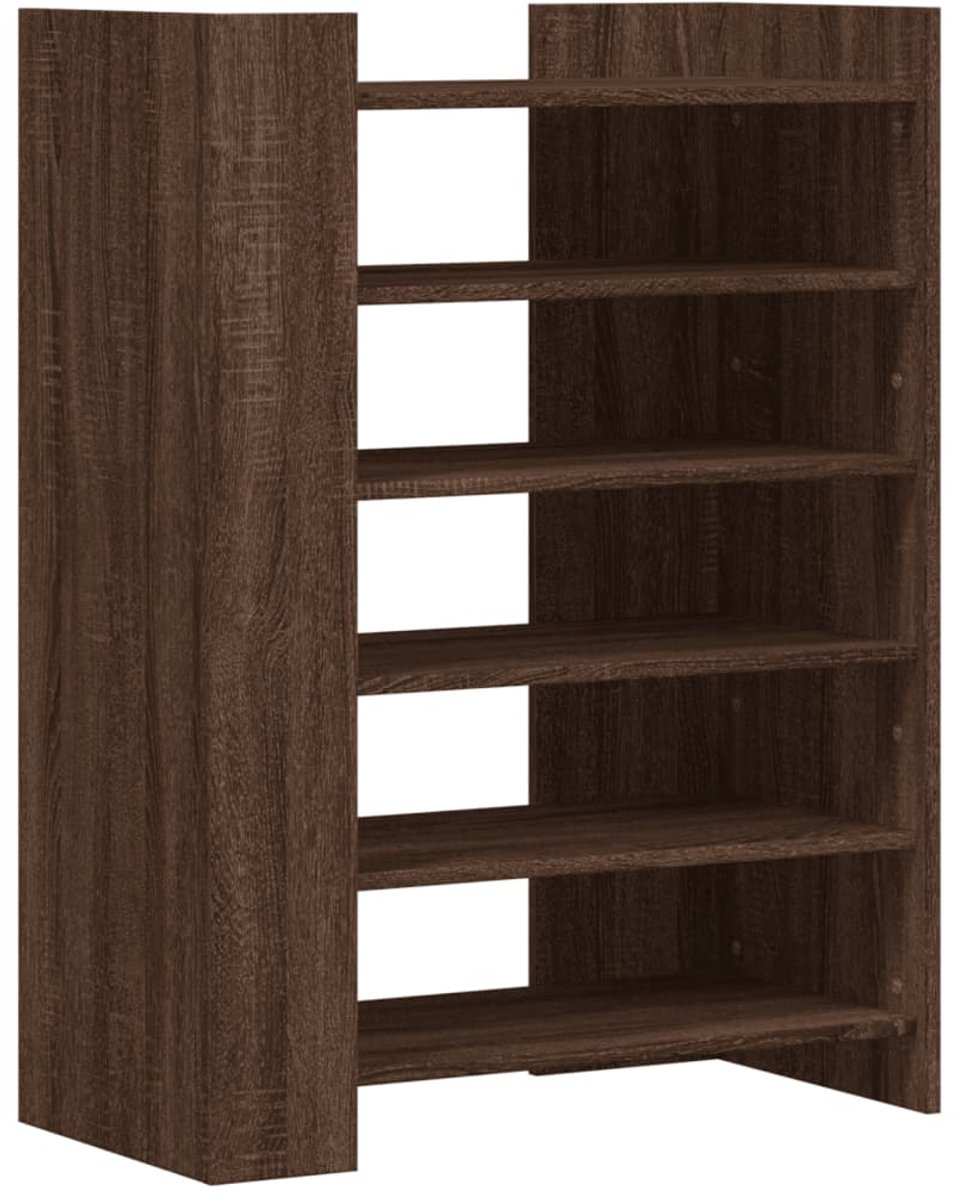 vidaXL - Schoenenkast - 74,5x37,5x100 - cm - bewerkt - hout - bruin - eikenkleurig (8721102806155)