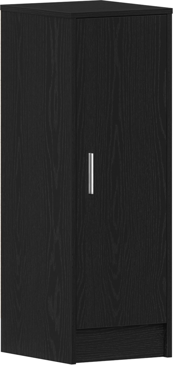 vidaXL - Schoenenkast - Zwart - Eiken - 32x35x92 - cm - Bewerkt - Hout (8721158770844)