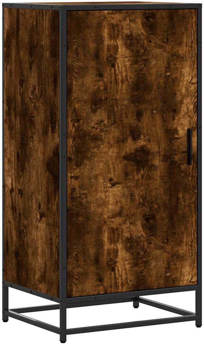 vidaXL - Schoenenrek - 48x38x97,5 - cm - bewerkt - hout - gerookt - eikenkleurig (8721102842603)