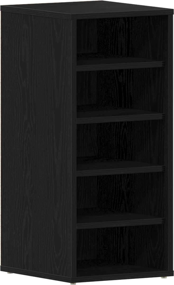 vidaXL - Schoenkast - Zwart - Eiken - 32x35x70 - cm - Houtbewerkt (8721158770851)