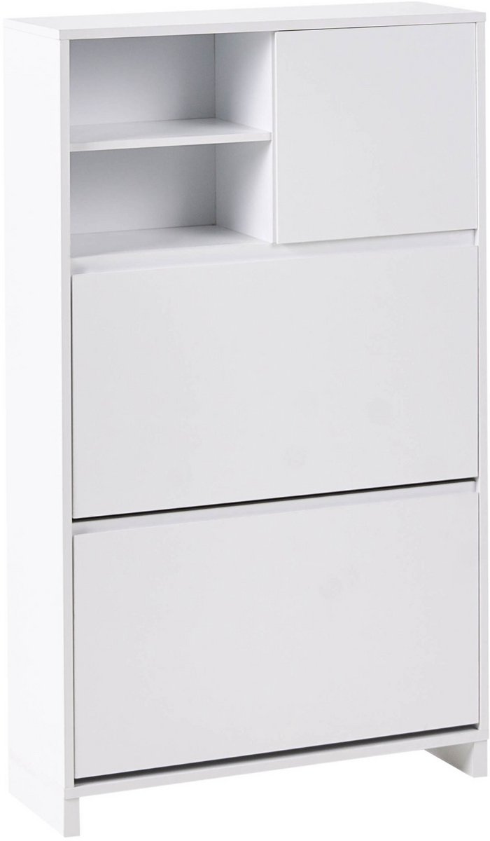 BELIANI COBAR - Schoenenkast 3 vakken - Wit - Vezelplaat (4069605038913)