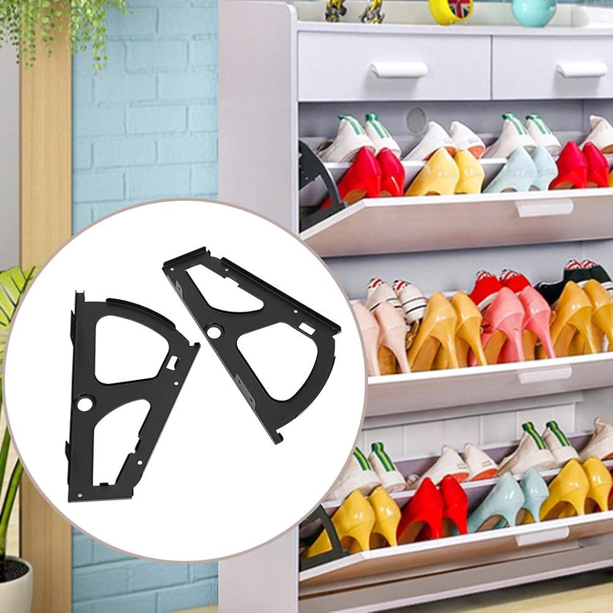 Scharnieren voor meubels - sterk en duurzaam - 1 stuk - koudgewalst staal (9506192423173)