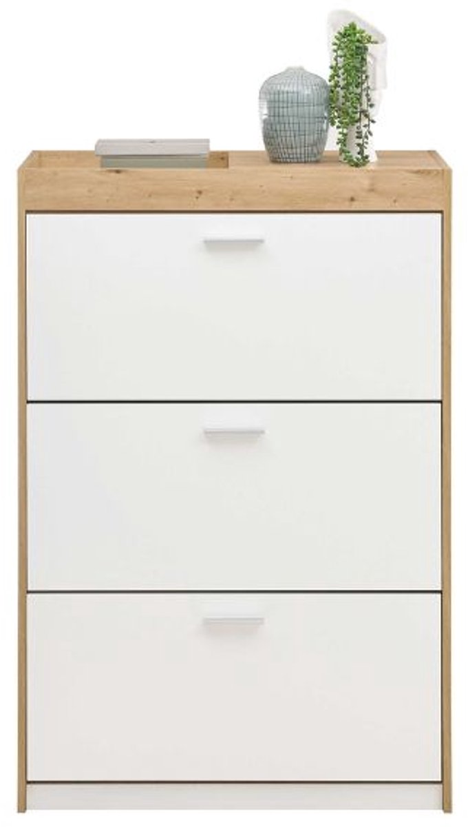 Schoenenkast Paris | 84 x 38 x 126 cm | Wit (4038889073187)