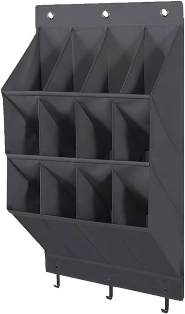 Schoenenzak Hangend - Schoenen Opberger - Met Haken - Organizer Voor Aan De Deur - Schoenenorganizer Boven De Deur - Oplossing Voor Rondslingerende Ding - Deur Opbergzak - Hangende Opberger - Ruimtebesparend -zwart (9381783481387)