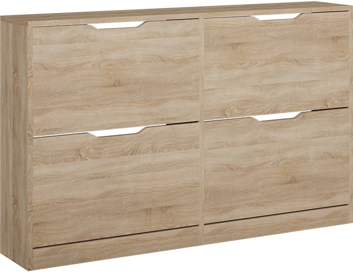 Vicco Luca Schoenklaprek - 116.6 x 72.5 cm met 4 compartimenten Sonoma (4066731510801)