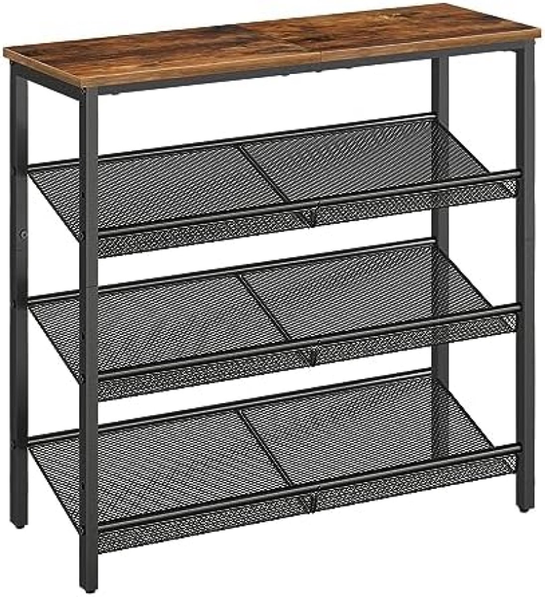 Gravora 4-laags schoenenrek met verstelbare roosters - Ruime opbergoplossing (6151031471414)