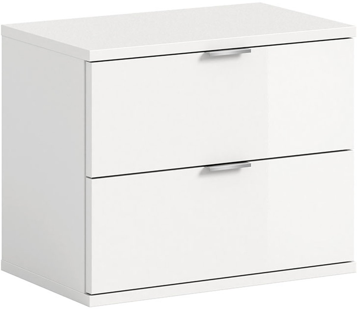 ProjektX schoenenkast bank 2 laden wit hoogglans. (4066432024171)