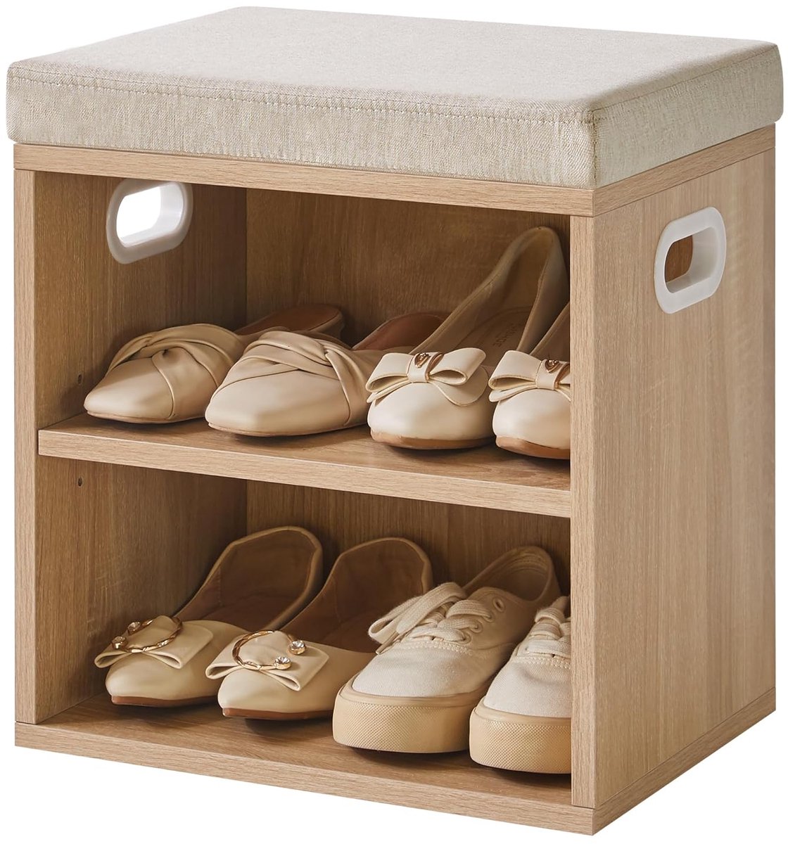 Schoenenbank met Kussen - Ruimtebesparend en Stijlvol - 1 stuk - MDF (9508639696690)