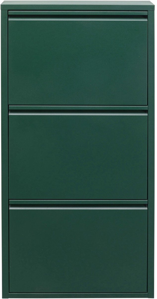 Schoenenkast Caruso groen 3 laden Kare Design (4025621880134)