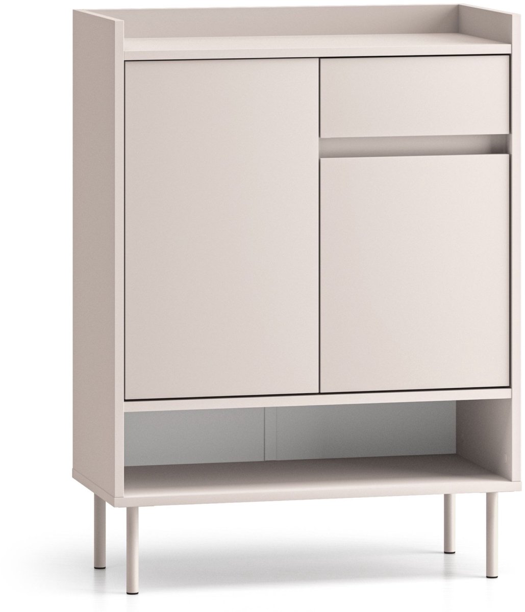 Selsey DIOCE - Schoenenkast met vakken en lade, greige, 70 cm (5900898135561)