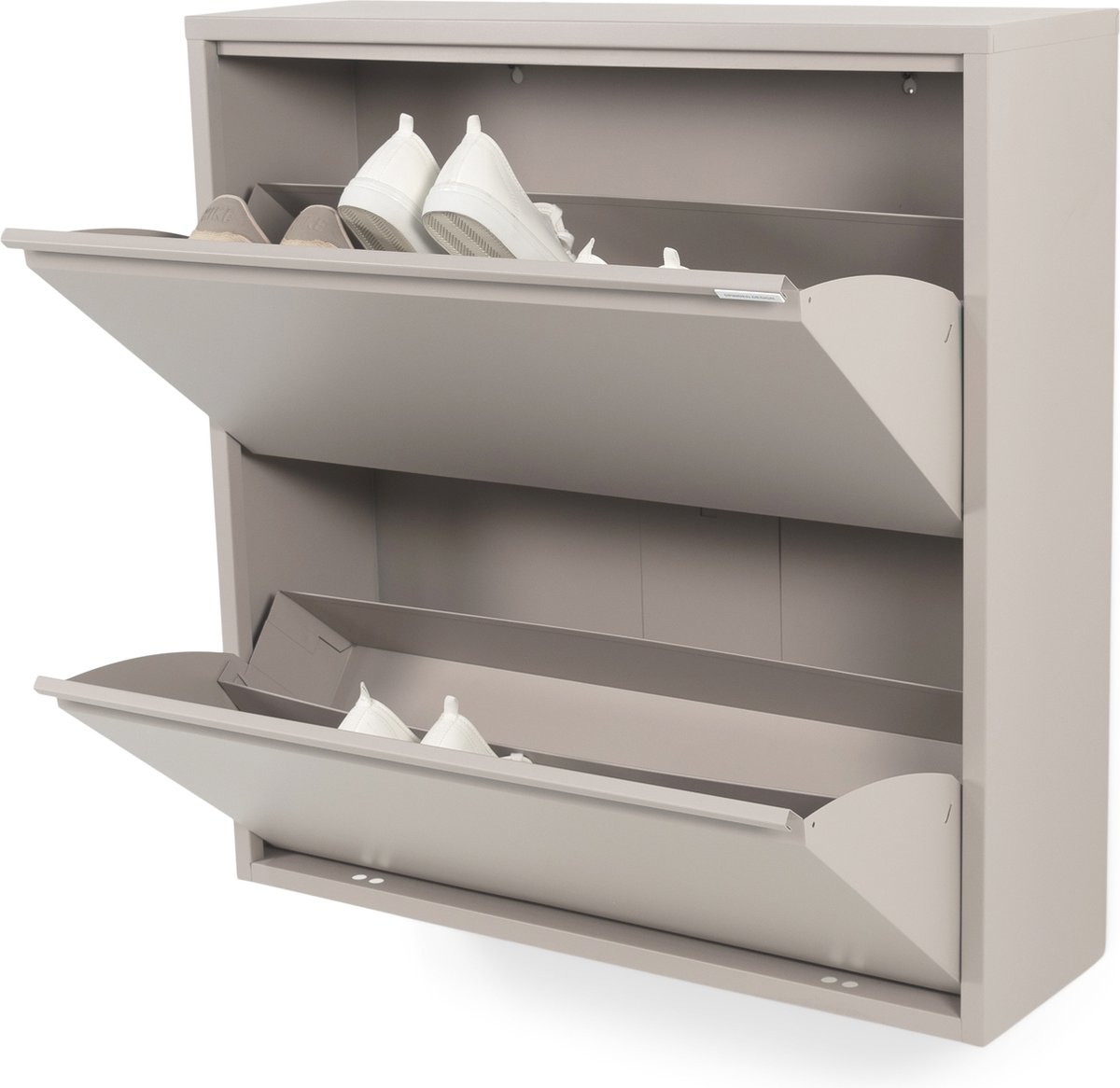 Spinder Design schoenenkast Billy 2 - Silky Taupe - 12 paar schoenen - Staal (8712077111511)