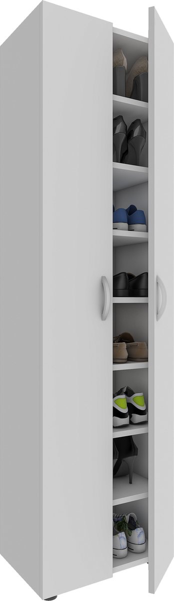 VCM XXL houten grote schoenenkast schoenenkast schoenenrek laarzen grote Ulas 8 vakken XXL houten grote schoenenkast schoenenkast schoenenrek laarzen grote Ulas 8 vakken (4051814420382)