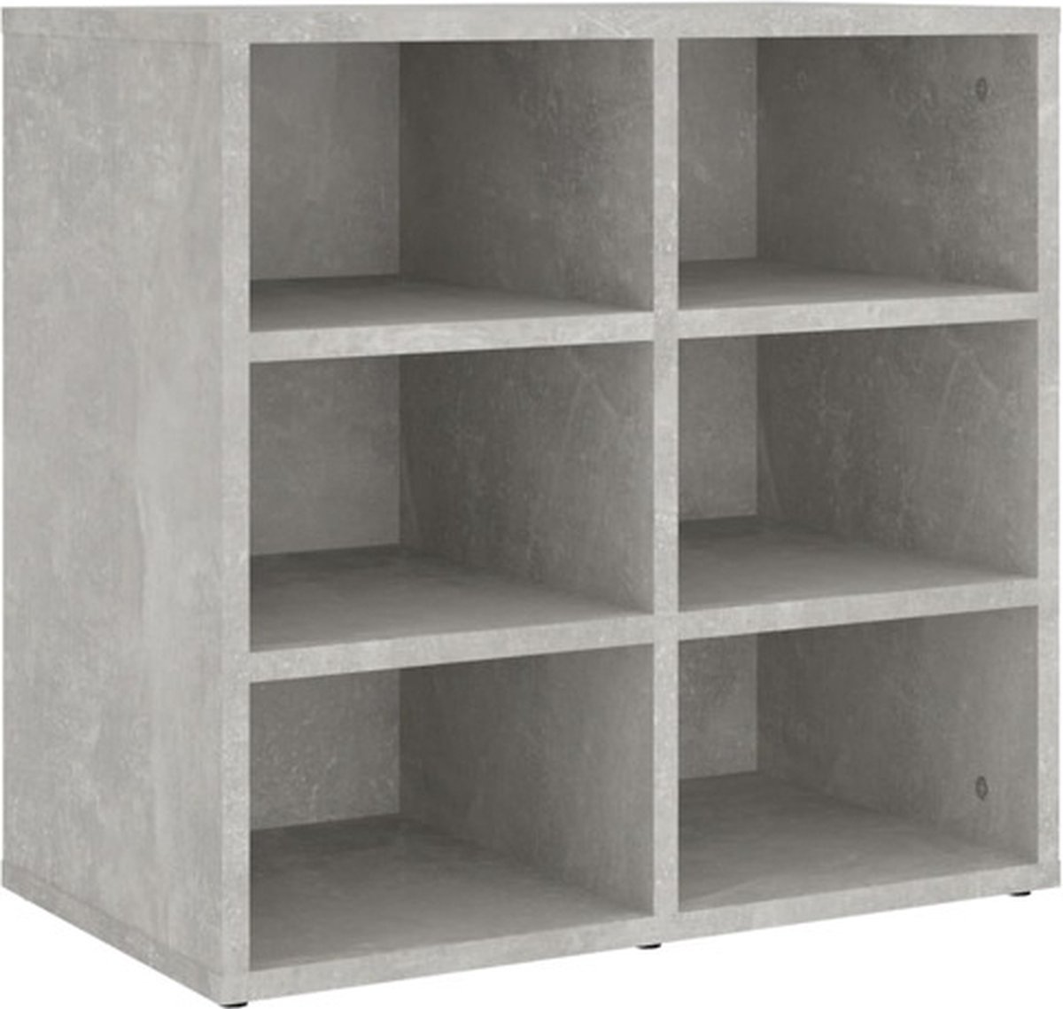 vidaXL - Schoenenkast - 52,5x30x50 - cm - betongrijs (8720286642894)