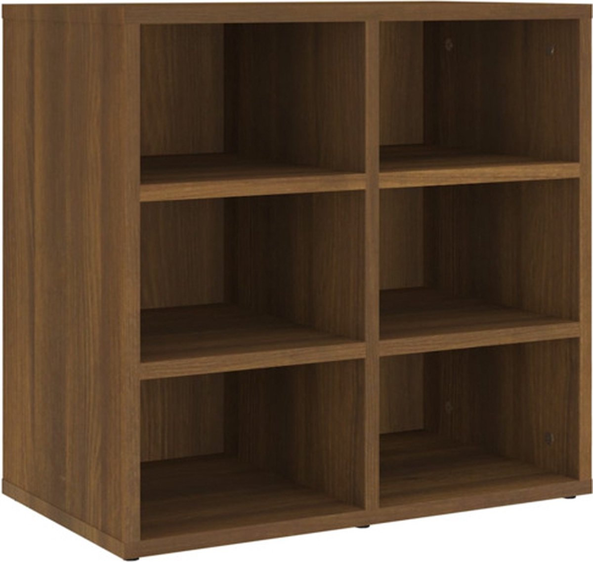 vidaXL - Schoenenkast - 52,5x30x50 - cm - bruin - eikenkleur (8720287087922)
