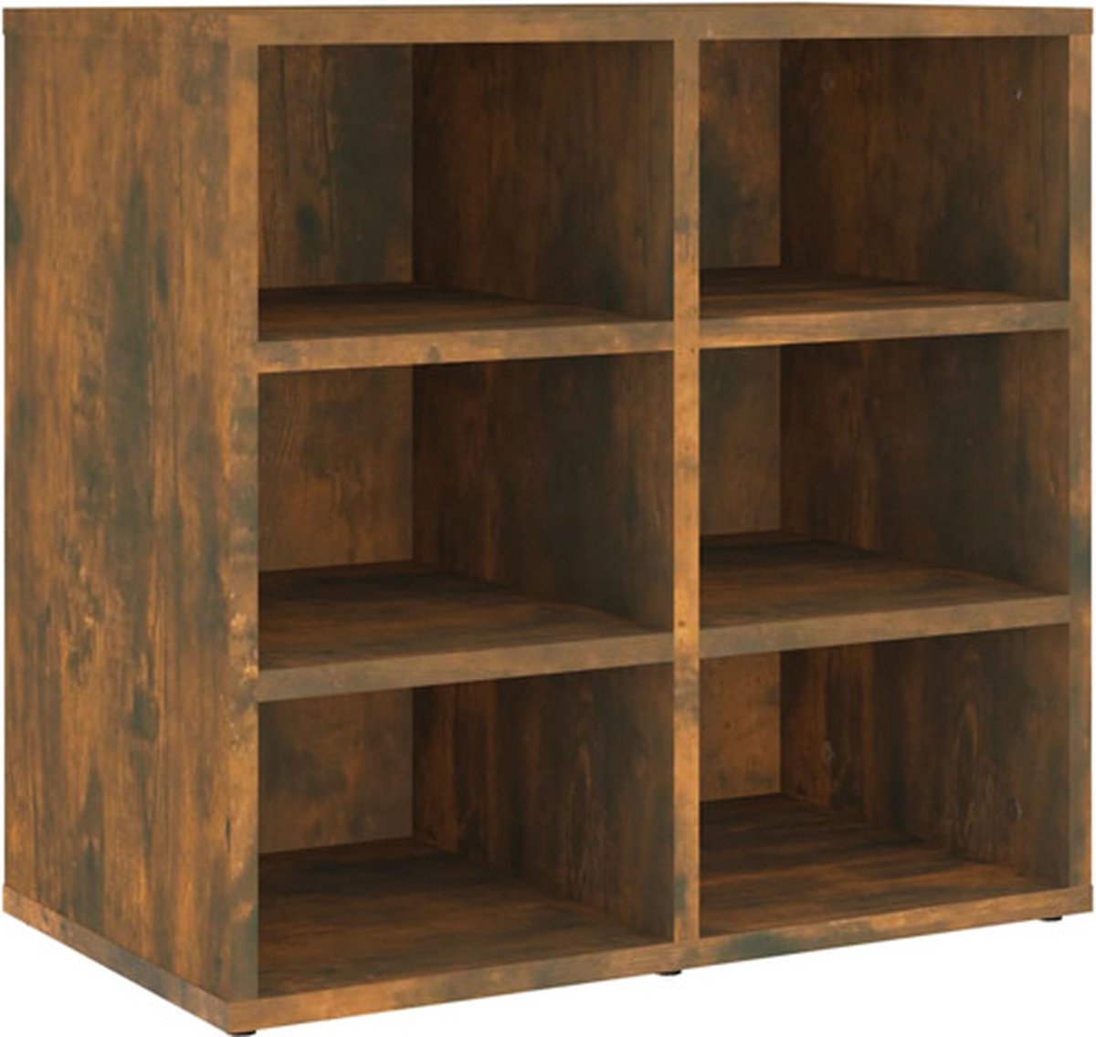 vidaXL - Schoenenkast - 52,5x30x50 - cm - gerookt - eikenkleurig (8720287087885)