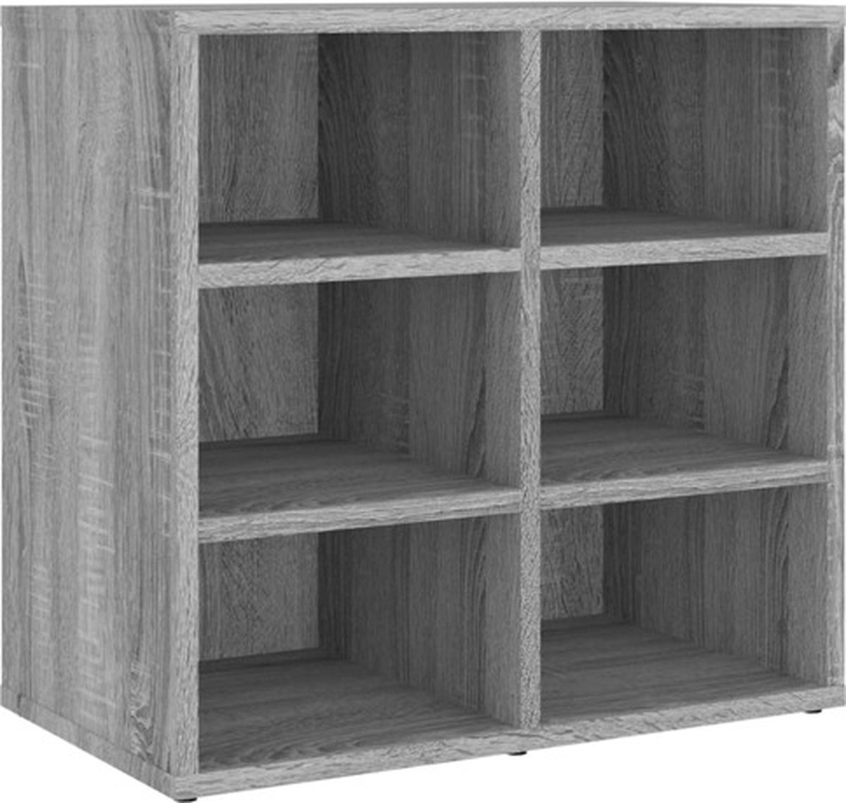 vidaXL - Schoenenkast - 52,5x30x50 - cm - grijs - sonoma - eikenkleurig (8720287087908)