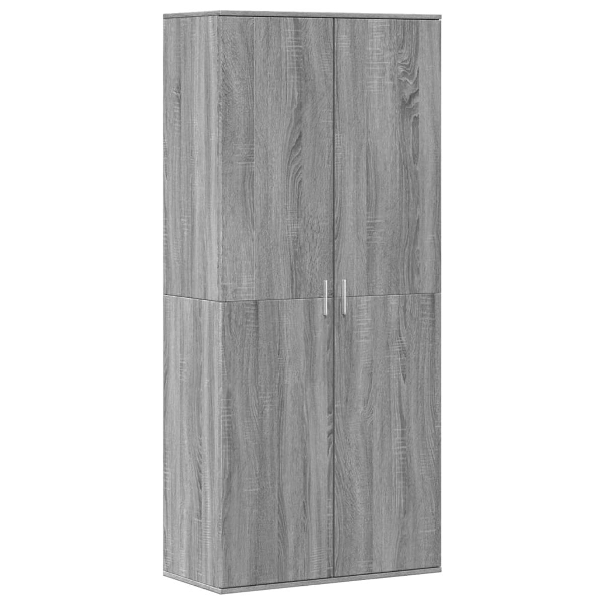 vidaXL - Schoenenkast - 80x39x178 - cm - bewerkt - hout - grijs - sonoma - eikenkleur (8721102595592)