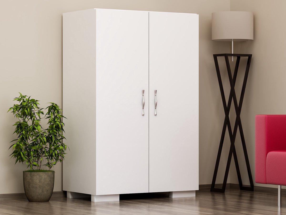 Asir Schoenenkast - Wit - 60 x 94 x 35 cm (8681181980743)