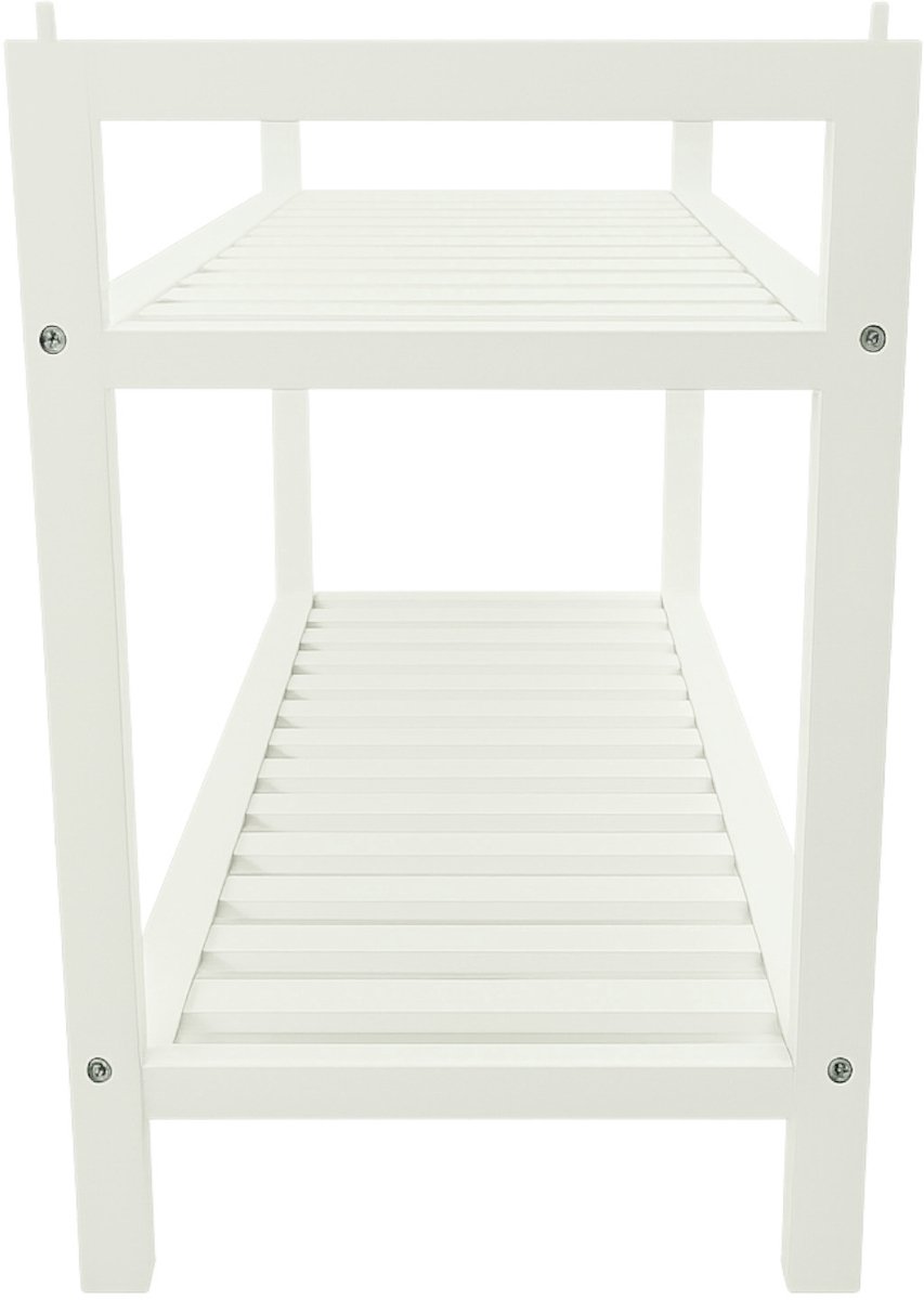 BEGRYF SRB34 - Schoenenbank - Wit - 70 cm Breed - Met Zitvlak - 2 Planken (5907413500071)
