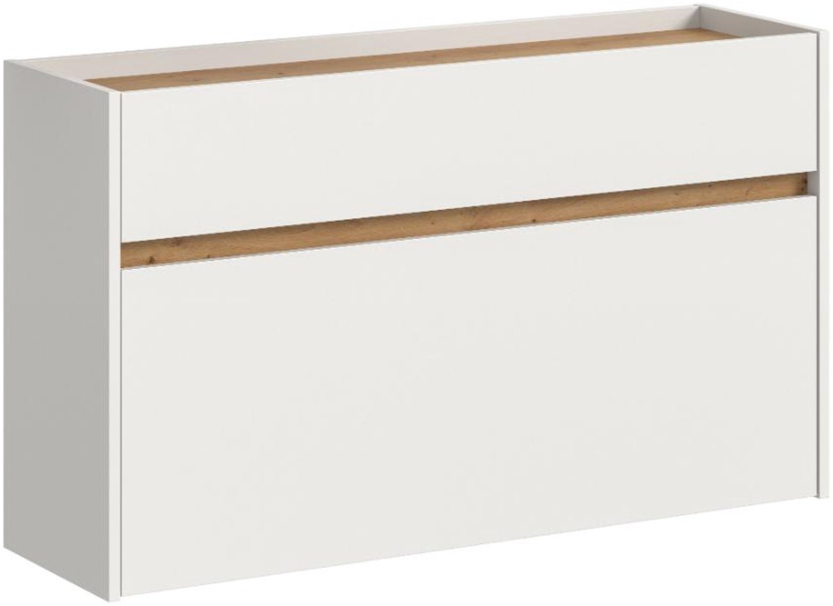 Drive schoenenkast 1 vouwdeur, 1 lade wit. (4066432036259)