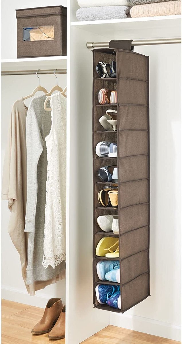 Hangrek van stof voor schoenen, hangend schoenenrek (8785265152597)