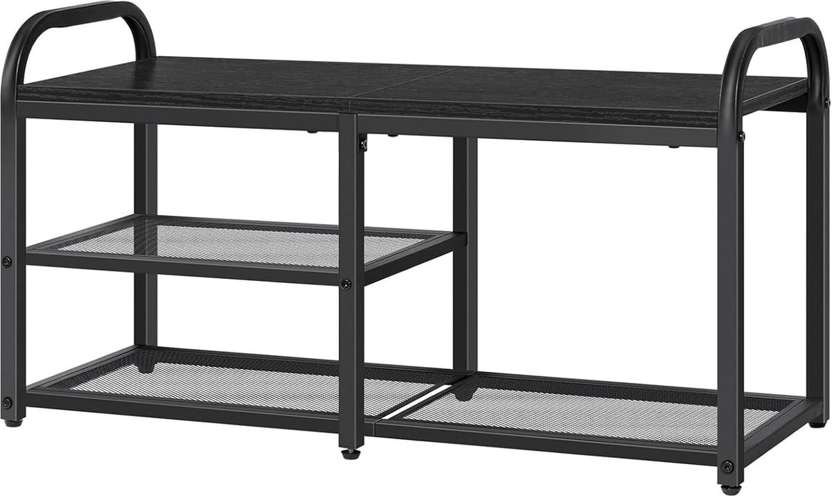 PolkaHome ® Slim en Stijlvol Schoenenrek Met Drie Lagen voor Entree, Woonkamer of Hal (8721242013789)