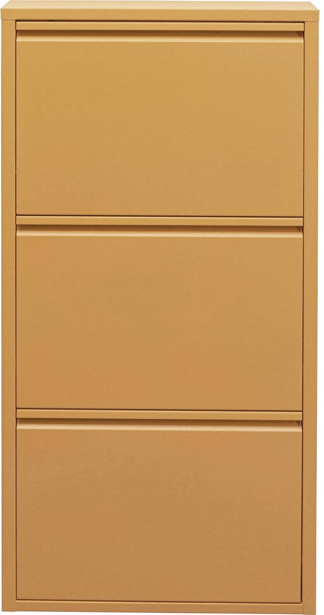Schoenenkast Caruso geel 3 laden Kare Design (4025621880158)