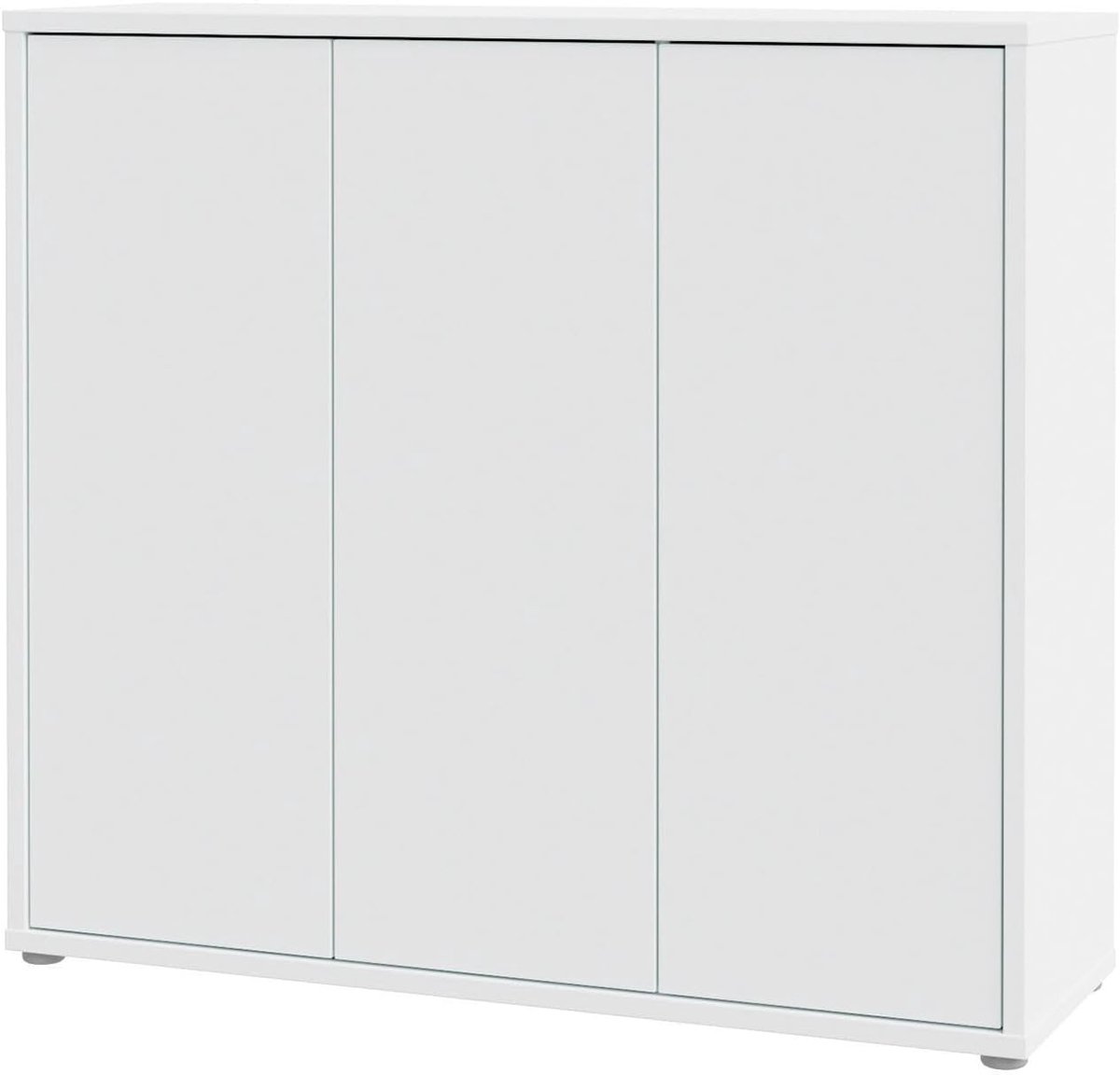 Schoenenkast Modern 3-Deurs met 8 Legplanken - Secret Grey Houten Hal Kast - Ruime Schoenenopslag voor Hal, Entree & Foyer - HomeByNicole 109 cm Breed x 99 cm Hoog (9509834866710)