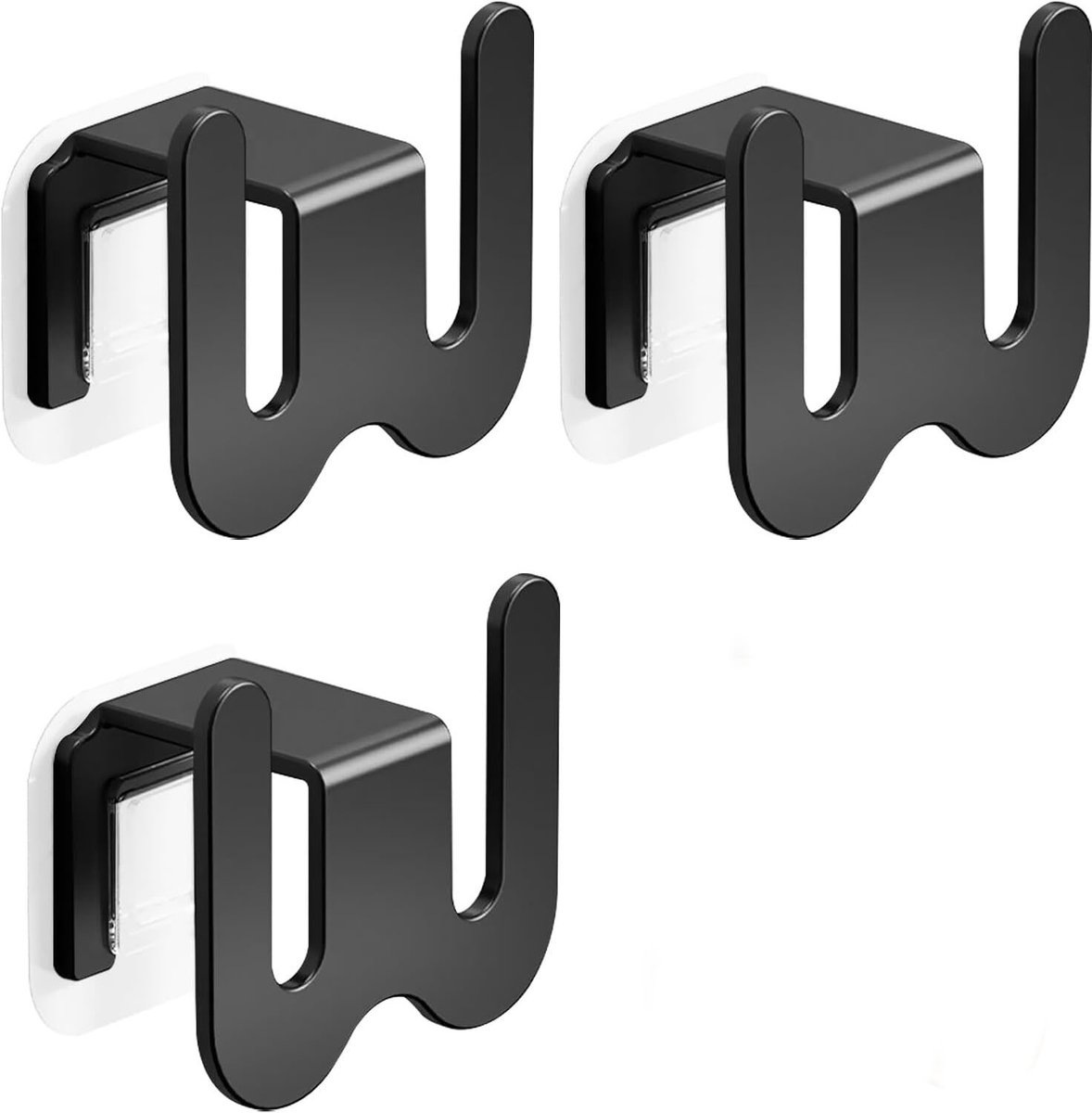 Schoenenkast hangend - 3 stuks - Wandgemonteerd schoenenrek - Schoenenhouder - zonder boren - Geschikt voor smalle ruimtes kasten badkamer keuken - pantoffelopslag - hangende schoenenorganizer - Zwart (9436263377190)