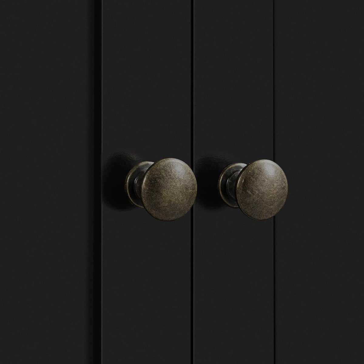 Schoenenkast met lade, verstelbare planken en lamellendeur, schoenenrek, schoenenopbergruimte, zwart (5487571699799)