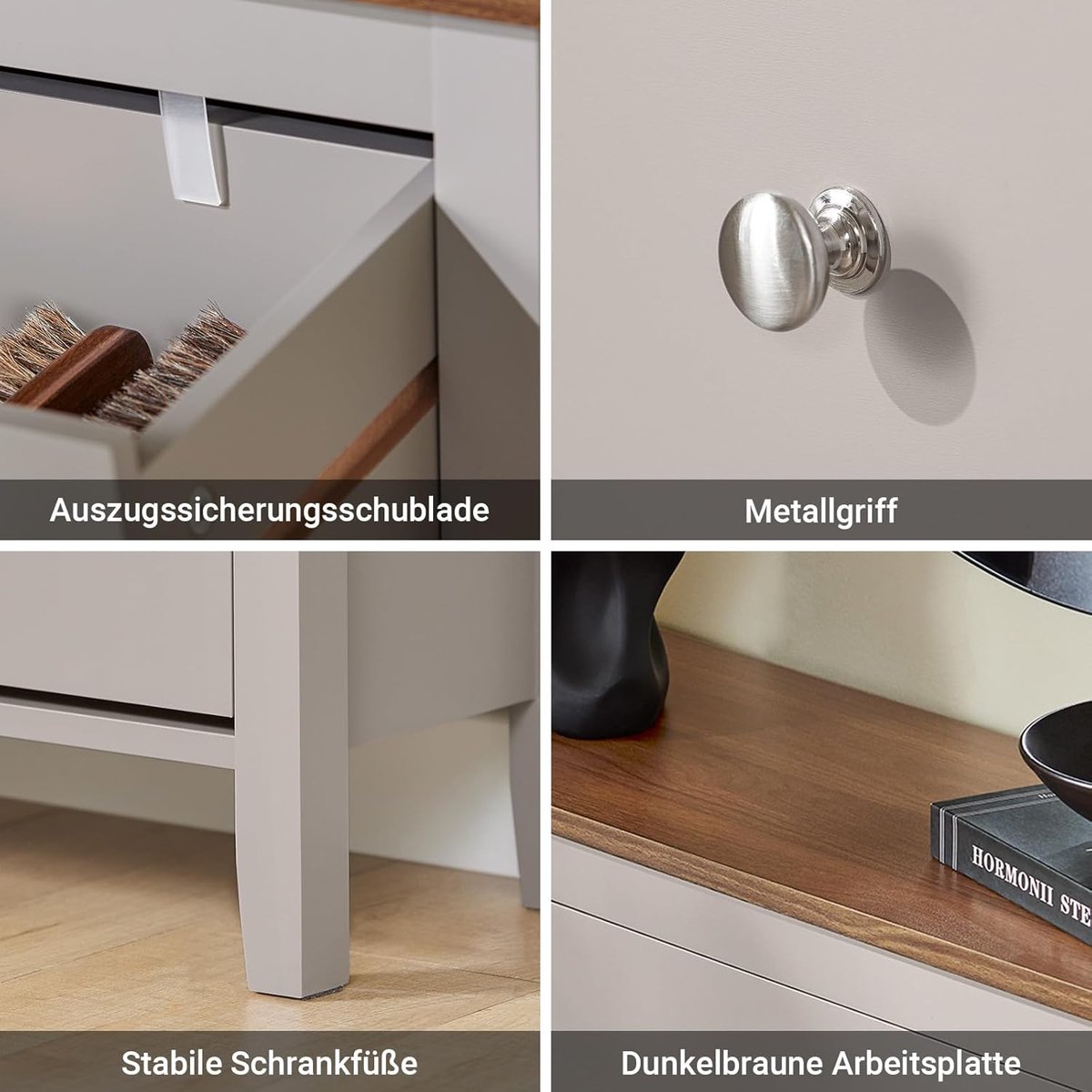 Schoenenkast smal HomeByNicole - Moderne Scandinavische Schoenenopberger met 2 Kleppen en Lade, 12 Paar Schoenen, Lichtbruin - Compacte Halmeubel Opbergkast 80x25x108 cm (9507251486863)