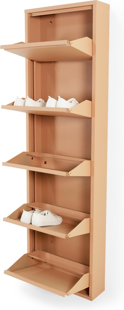Spinder Design schoenenkast Billy 5 - Clay Terra - 10 paar schoenen - Staal (8712077111559)