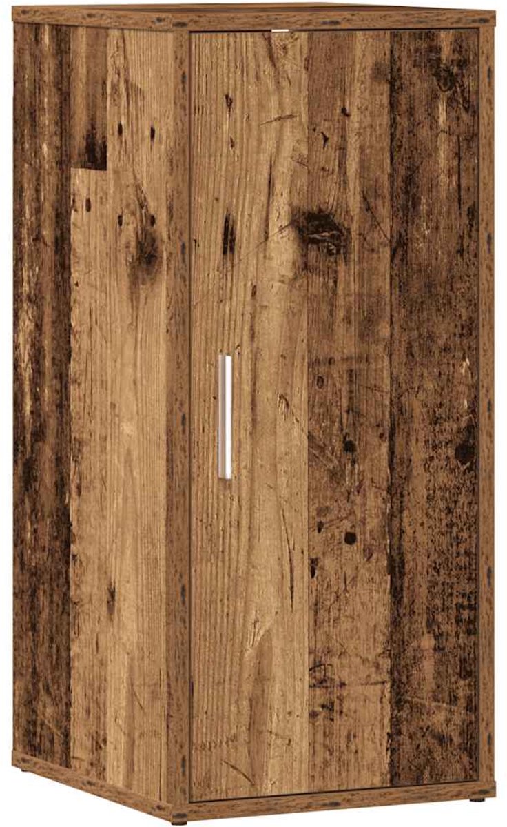 vidaXL - Schoenenkast - 32x35x70 - cm - bewerkt - hout - oud - houtkleurig (8721158556066)