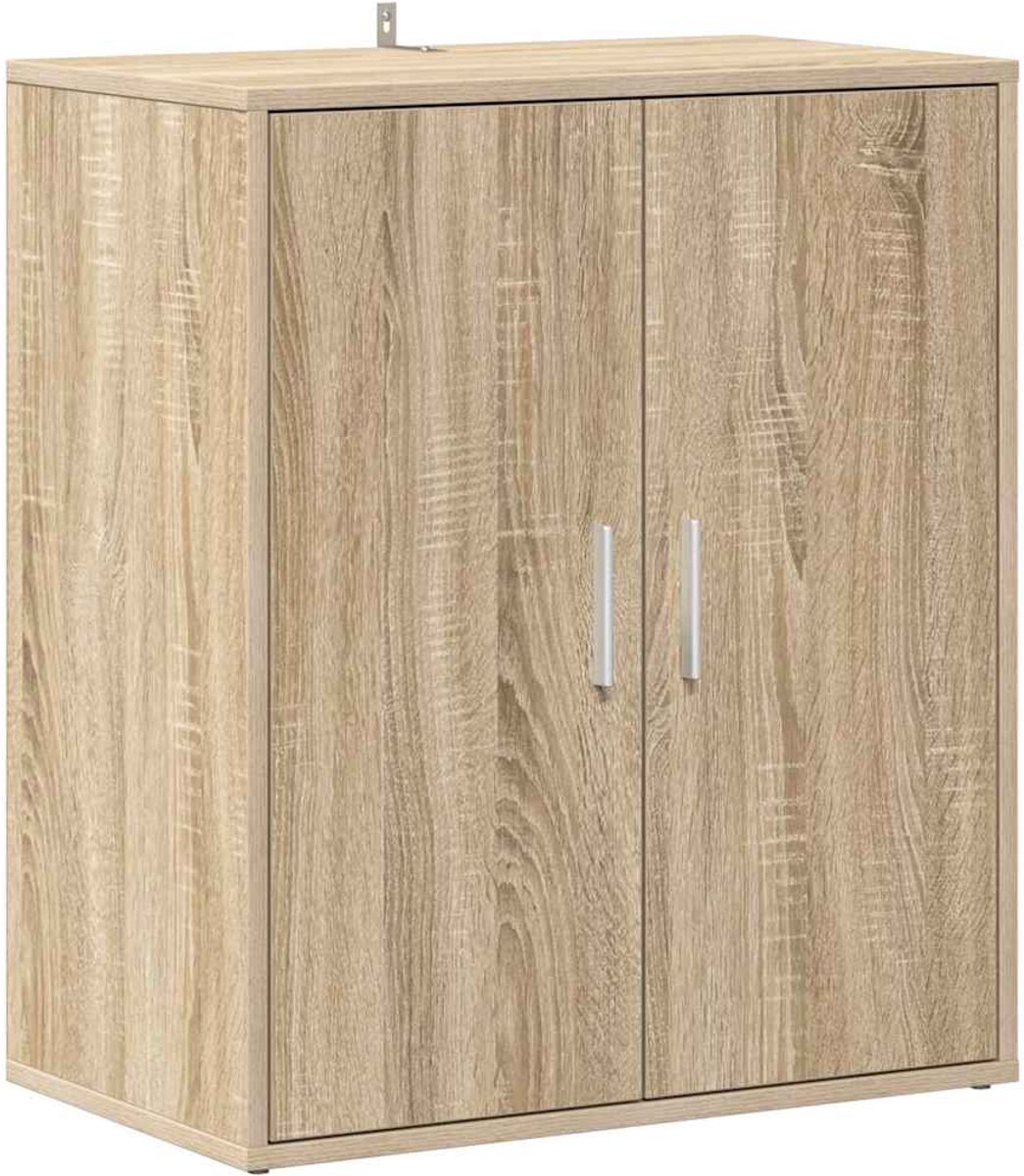 vidaXL - Schoenenkast - 60x35x70 - cm - bewerkt - hout - sonoma - eikenkleurig (8720286646014)