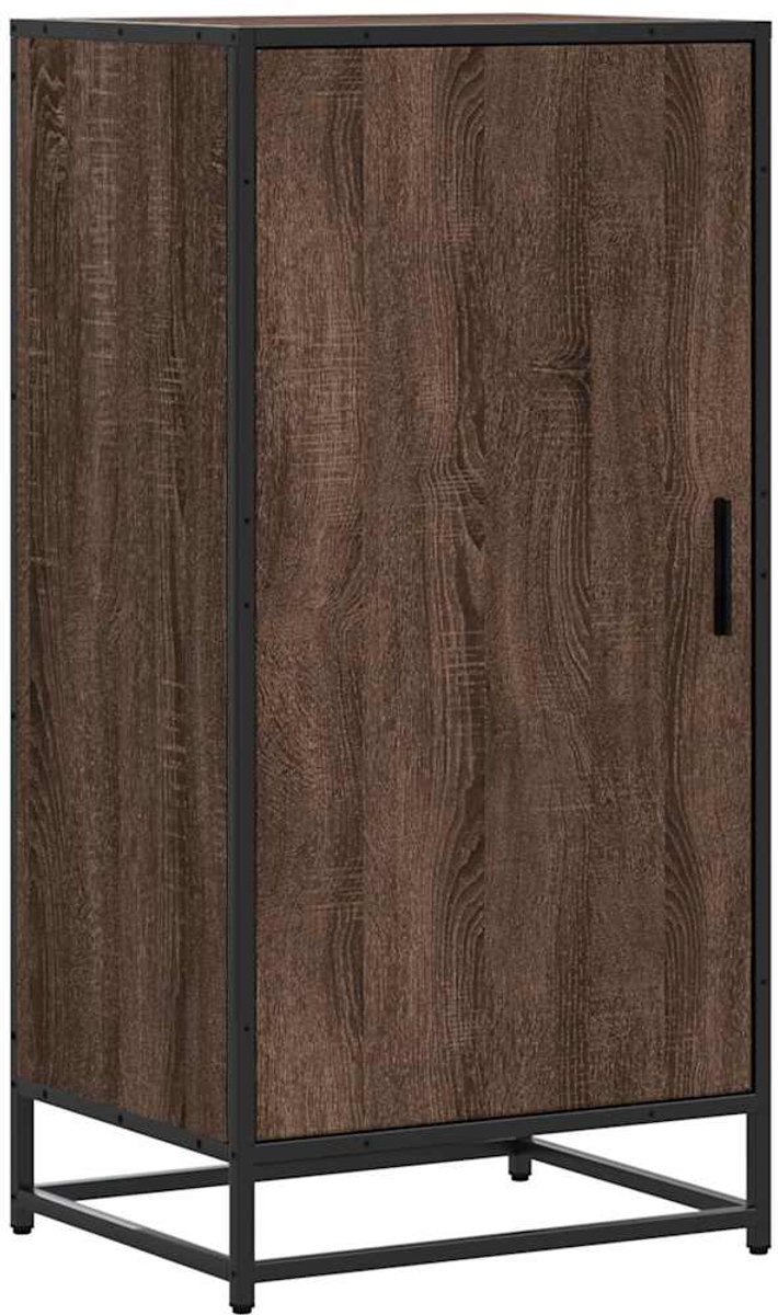 vidaXL - Schoenenrek - 48x38x97,5 - cm - bewerkt - hout - bruin - eikenkleurig (8721102842627)