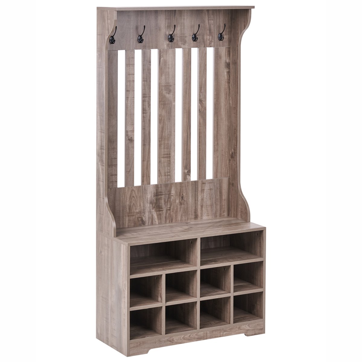 BELIANI DENILIQUIM - Schoenenkast - Donkerbruin - Hout (4069605054890)